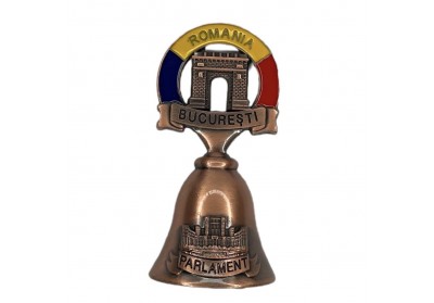Magnet metalic clopoțel (jumătate) arămiu